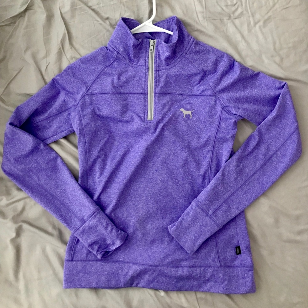 PINK half zip - purple